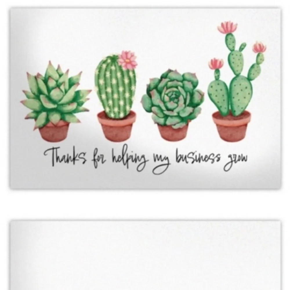 25 Thank you  Cards Captus Insert  cards 4 x 6 inch